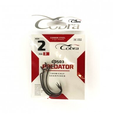 Ofsetiniai kabliukai Cobra Predator CO503 4