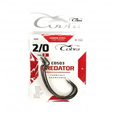Ofsetiniai kabliukai Cobra Predator CO503 5