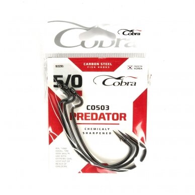 Ofsetiniai kabliukai Cobra Predator CO503 7