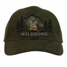 Kepurė medžioklei su snapeliu su stirnino atvaizdu Wildzone