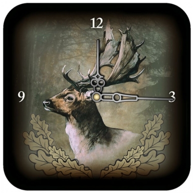 Laikrodis medžiotojui su danieliumi Wildzone 18x18cm
