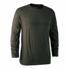 Marškinėliai medžiotojui ilgomis rankovėmis Deerhunter Logo 2XL dydis