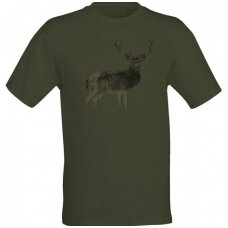 Marškinėliai medžiotojui su elniu Wildzone L dydis