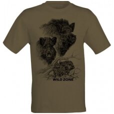 Marškinėliai medžiotojui su šernais Wildzone 2XL dydis