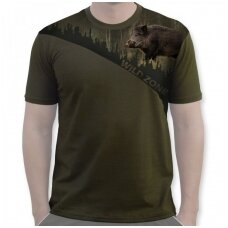 Marškinėliai medžiotojui su šernu Wildzone 2XL dydis