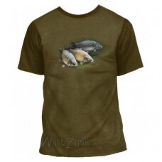 Marškinėliai žvejams su karpiais Wildzone 2XL dydis