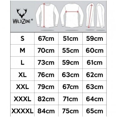 Marškinėliai medžiotojui ilgomis rankovėmis su elniu Wildzone 2XL dydis 2
