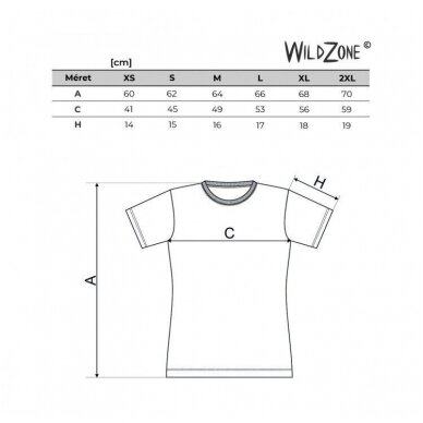 Moteriški marškinėliai su antimi Wildzone L dydis 2