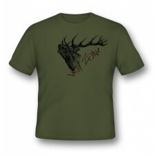 Vyriški marškinėliai medžiotojui su elniu Wildzone 3XL dydis
