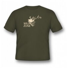 Vyriški marškinėliai medžiotojui su elniu Wildzone M dydis