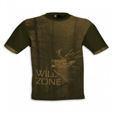 Vyriški marškinėliai medžiotojui su elniu Wildzone XL dydis