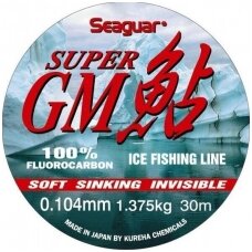 Žieminis valas Seaguar Super GM 100% Fluorocarbon 30m 0.128mm